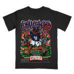 Youth Chicago Football Black Tee