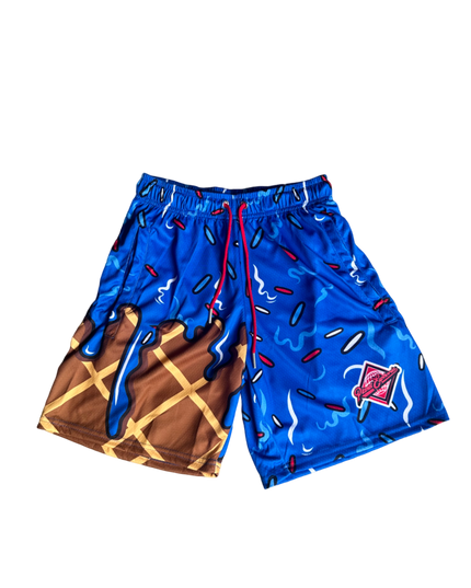 Dark Blue Ice Cream Shorts