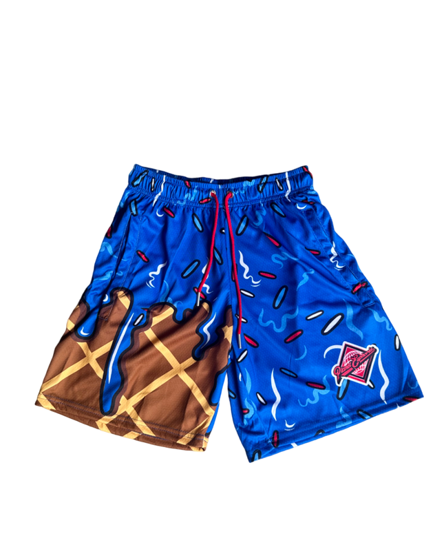 Dark Blue Ice Cream Shorts
