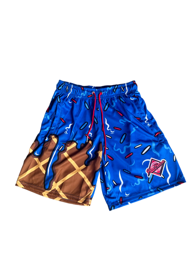 Dark Blue Ice Cream Shorts