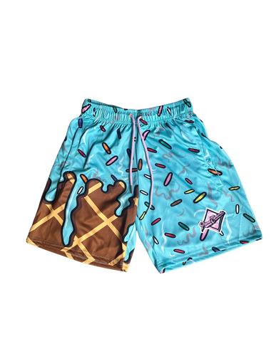 Light Blue Ice Cream Shorts