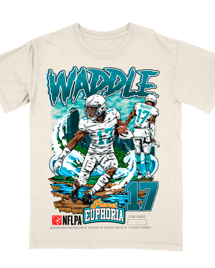 Jaylen Waddle Tee #/500