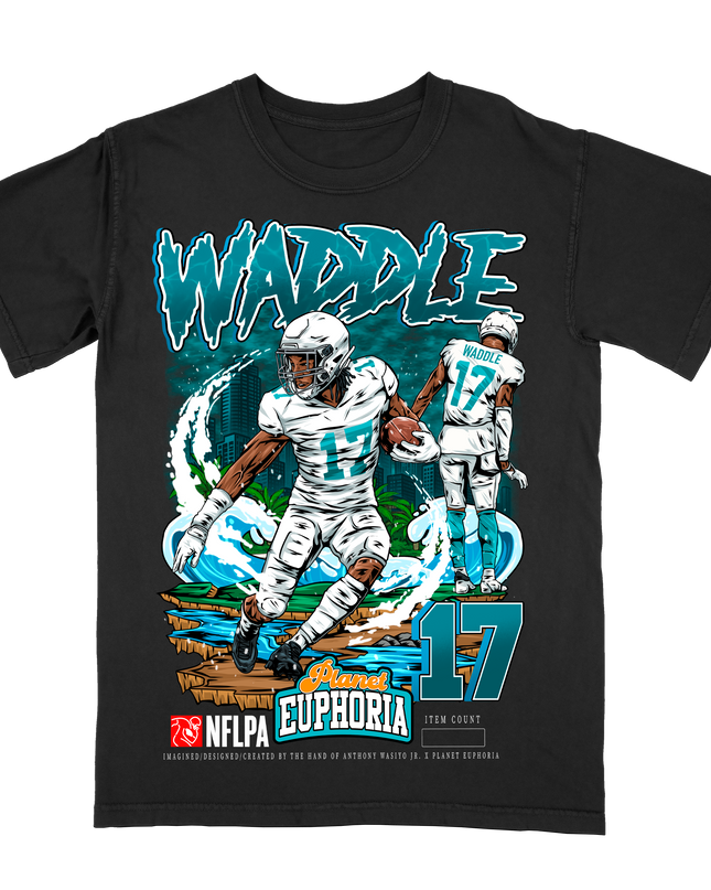 Jaylen Waddle Tee #/500