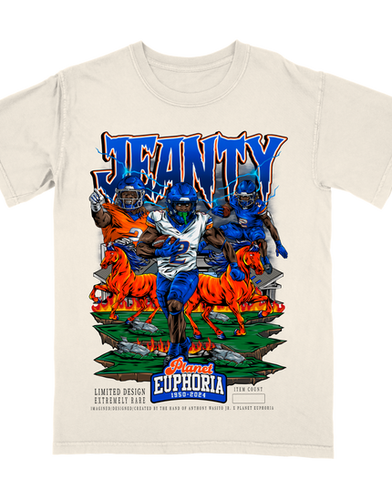 Ashton Jeanty Off-White Tee #/500