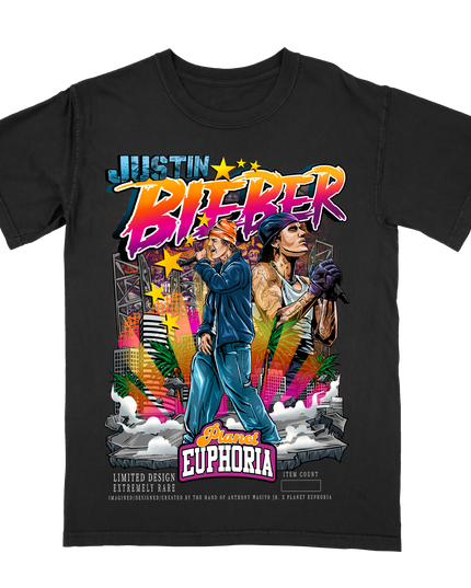 Justin Bieber Black Tee #/500