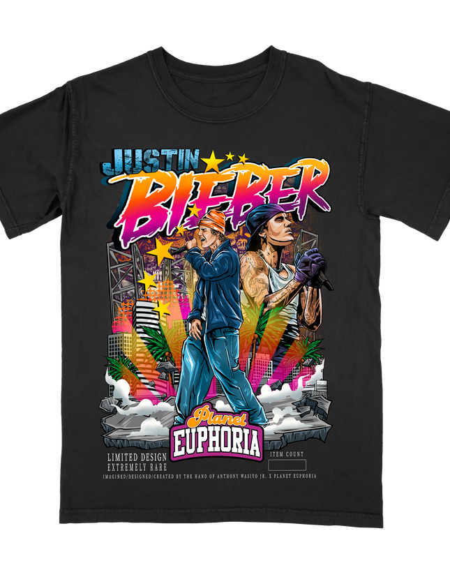 Justin Bieber Black Tee #/500