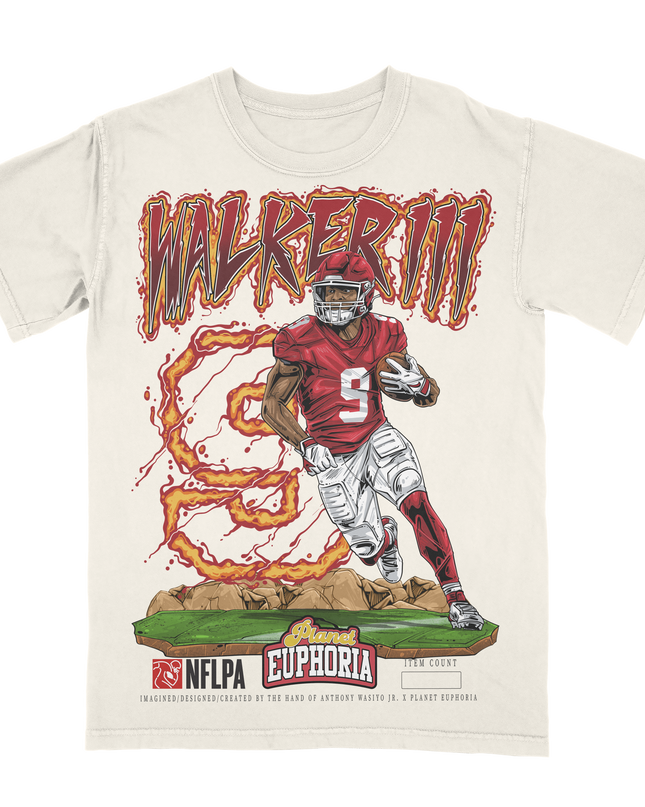 Kenneth Walker III V2 Limited Edition NFL Player Graphic T-Shirt