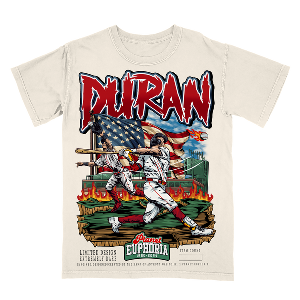 Jarren Duran Graphic T-Shirt | Boston Baseball Apparel – Euphoria