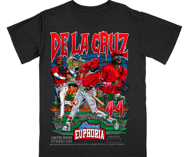 Elly De La Cruz Graphic T-Shirt | Cincinnati Baseball Apparel