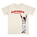 Manny Ramirez Boston 'Fear of Average'  home-run pose graphic T-shirt by Planet Euphoria in off-white, front view.