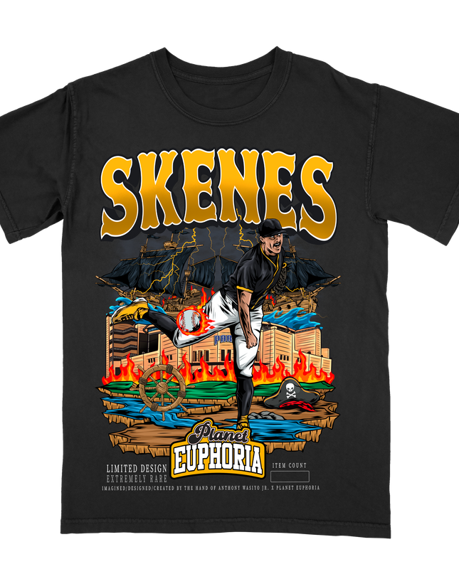 Paul Skenes Black Tee #/500